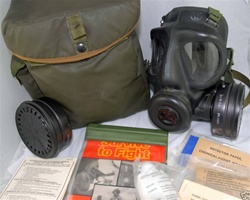 British Army MOD SAS Avon S6 Gas Mask Kit