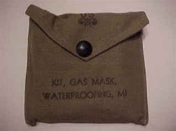 WWII M1 Gas Mask Waterproofing Kit