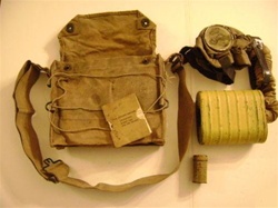 WWI Corrected English Model C.E.M. Gas Mask Set - US Army