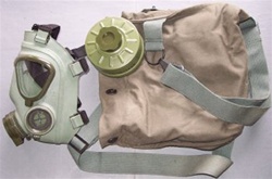 Serbian Army M2 Gas Mask with filter and carrier