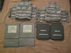 Point Blank Body Armour Army side plates and carriers