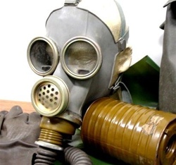 Soviet Army MM1 Radio Operator Gas Mask Kit