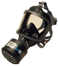 SEA Scott FP Full Face Gas Mask Respirator w/ SMALLTALK voice speaker system