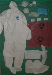 Ebola Survival Kit, Bio Protective HAZMAT Suit